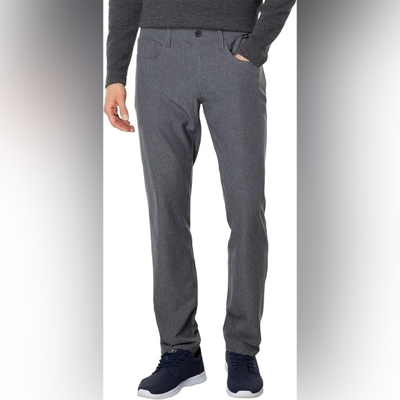 Travis Mathew Heathered Gray Open to Close Chino Pants 42 - Picture 1 of 8